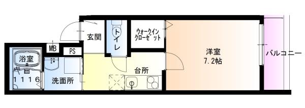 フジパレス助松町２番館の間取り