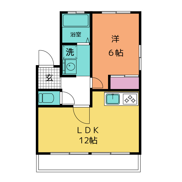 コーポ高木の間取り