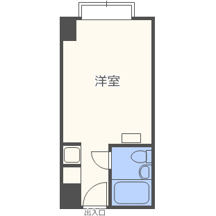 札幌市中央区南四条西のマンションの間取り