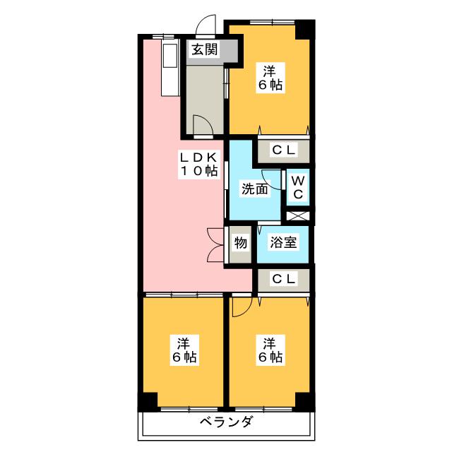 日比野マンションの間取り