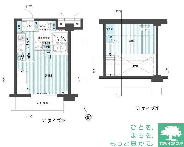 品川区西五反田のマンションの間取り