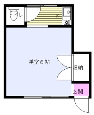 東栄荘の間取り