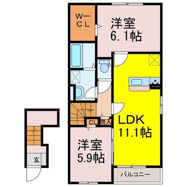 エルフォルク　Iの間取り