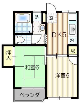 川口市中青木のマンションの間取り