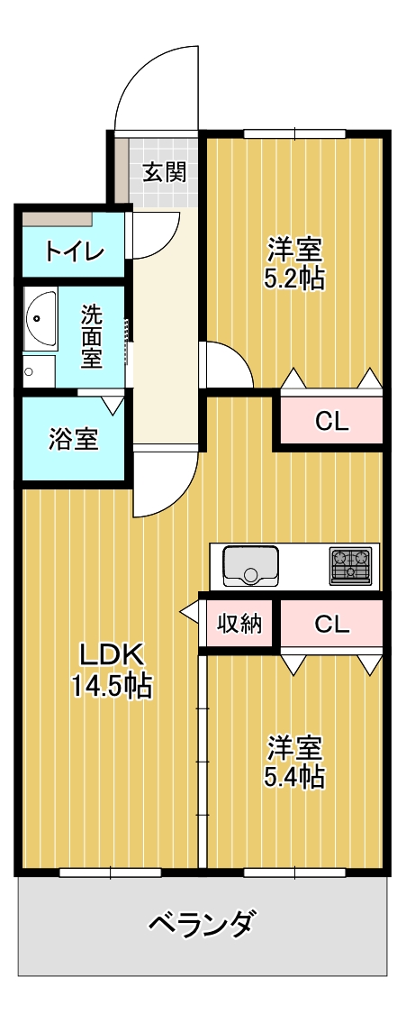 シエーヌビラージュIIの間取り