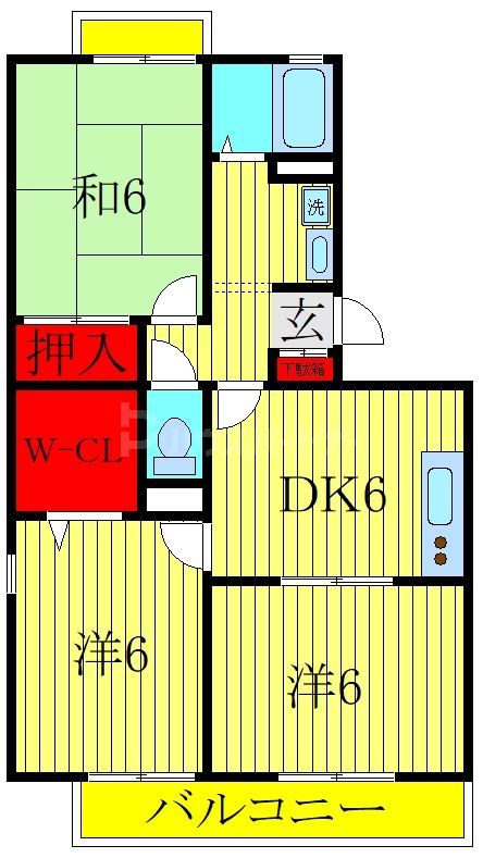 アーバンペアIIの間取り