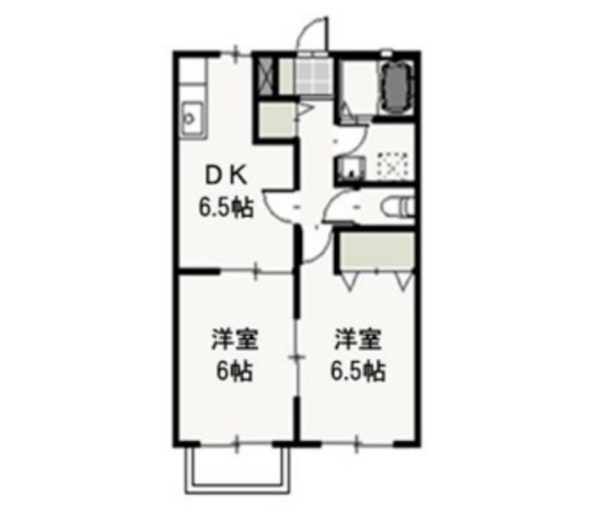 あさひリバージュ　Ｂの間取り