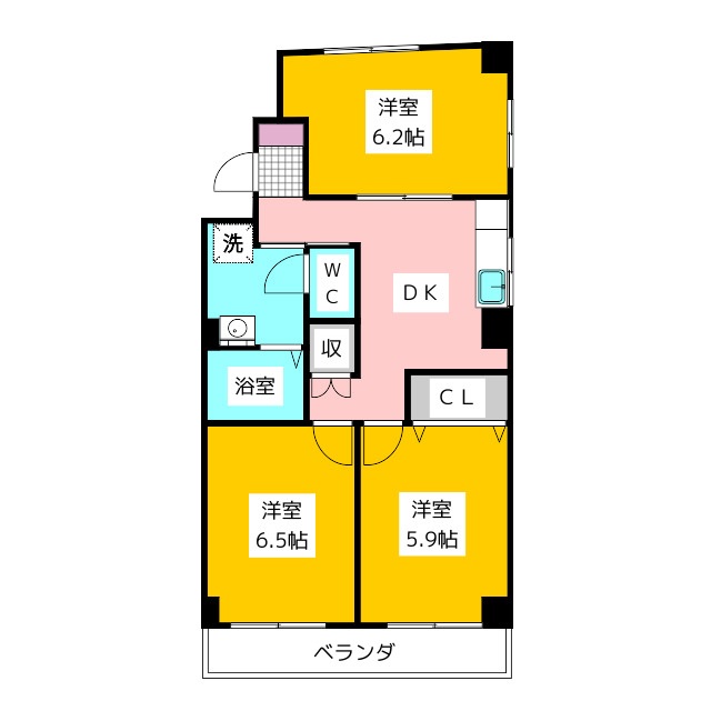 練馬区関町北のマンションの間取り