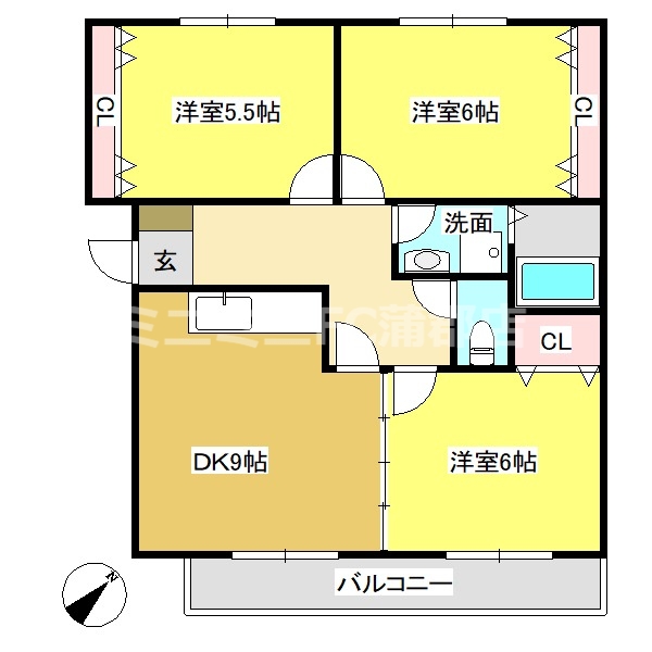 ライフパーク鹿島の間取り