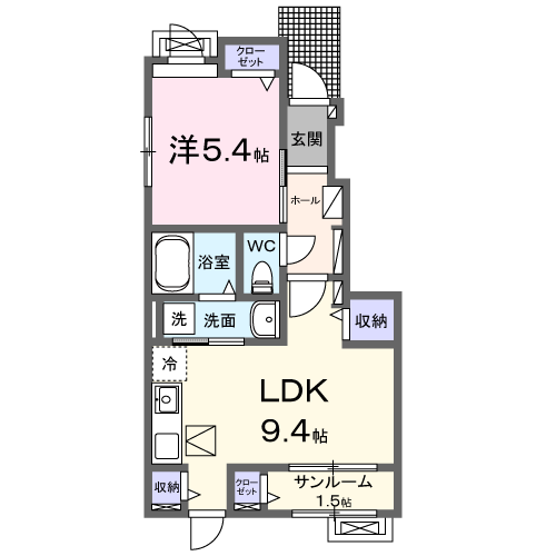 アビタシオン　ラシュレIIIの間取り