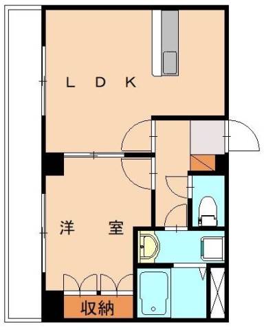 宮若市本城のアパートの間取り