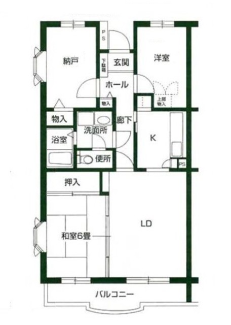 横浜市旭区本村町のマンションの間取り