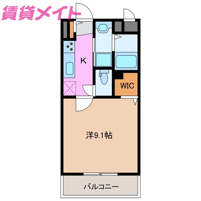 メゾンモンマルトル江場の間取り