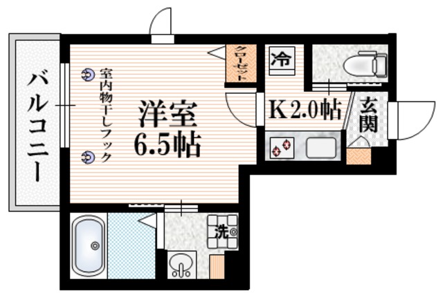 渋谷区代々木のマンションの間取り