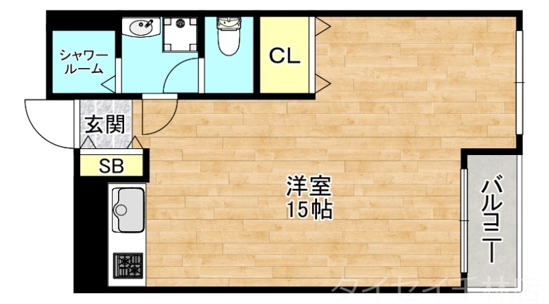 守口市梅園町のマンションの間取り