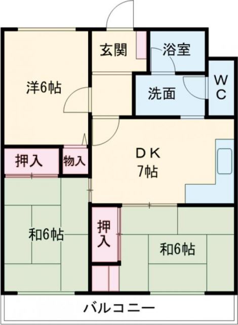 堺市堺区榎元町のマンションの間取り