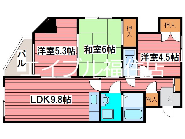 トリム平岸の間取り