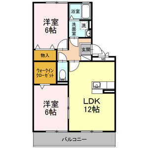 アヴニールAの間取り