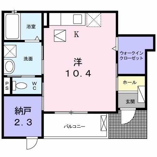 【橿原市南八木町のアパートの間取り】