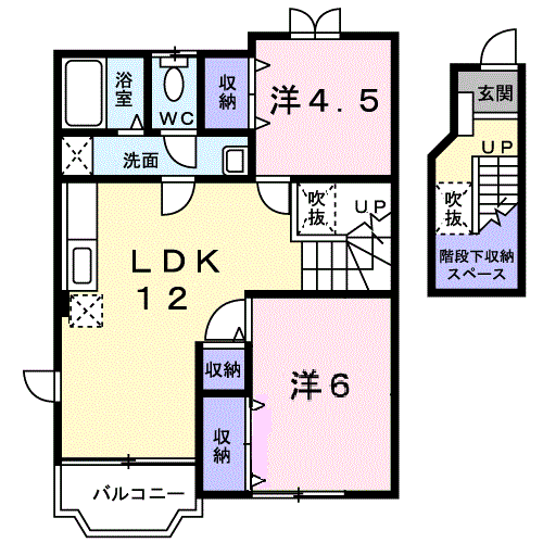 ラフェーヌ　Bの間取り