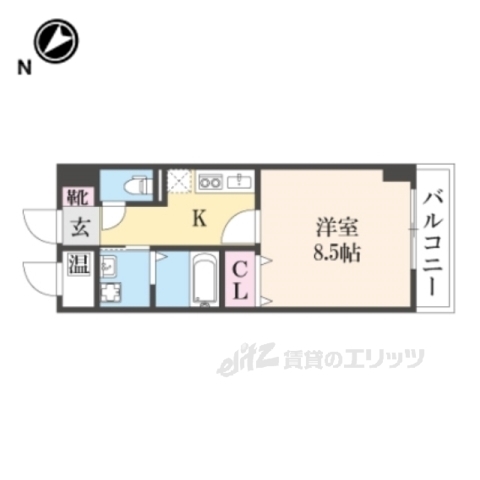 枚方市新町のマンションの間取り