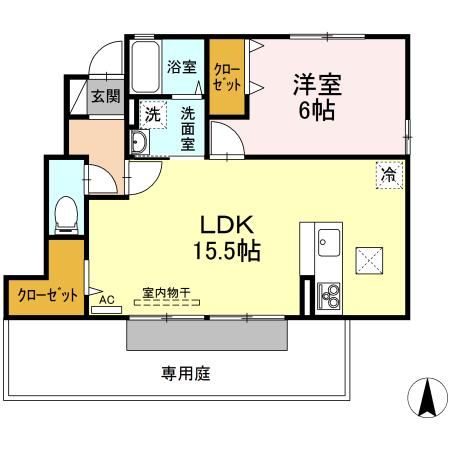 グランドソレイユ悠　A棟の間取り