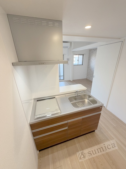 キッチン　２口システムキッチンでお料理楽しく♪♪