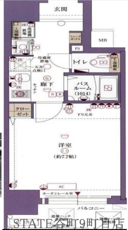 ミラージュパレス本町東レジデンスの間取り写真
