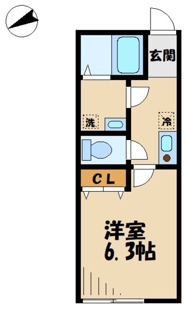カインドネス鶴川の間取り写真