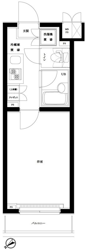 ルーブル蒲田南の間取り写真