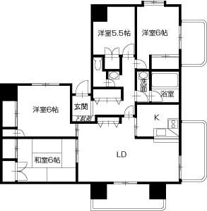 綾歌郡宇多津町平山のマンションの間取り