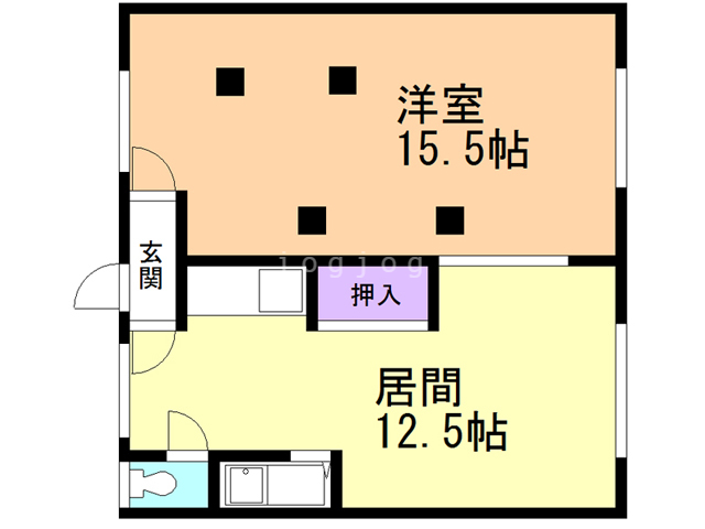 コーポさがの間取り