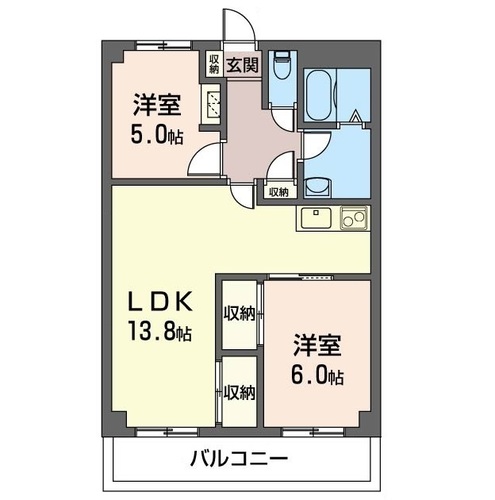 エスポワールＡの間取り