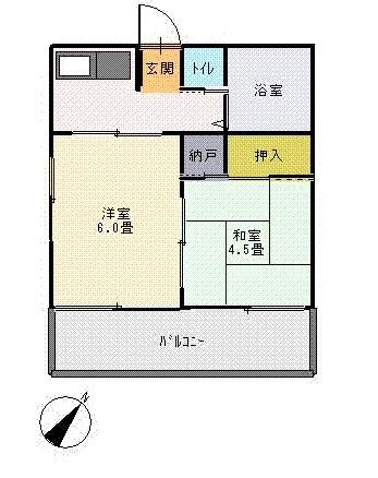 第１宮崎ハイツの間取り