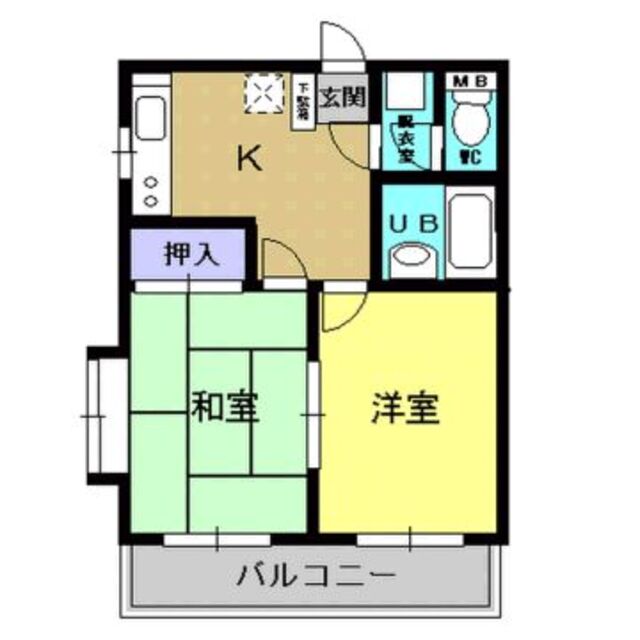 鹿児島市西陵のマンションの間取り