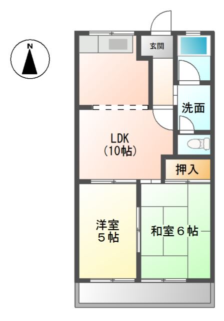 メゾンブランシェヨシダＢの間取り