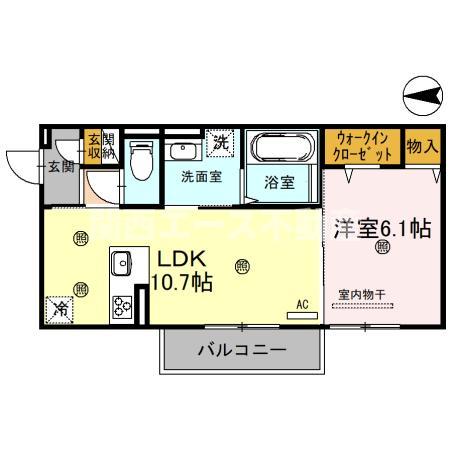 D-ROOMホクレアの間取り