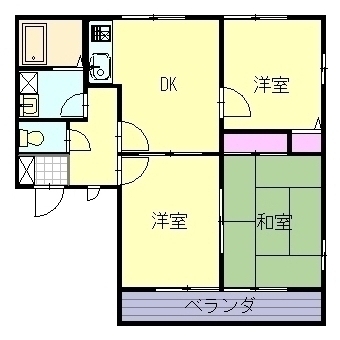 野村ハイツCの間取り