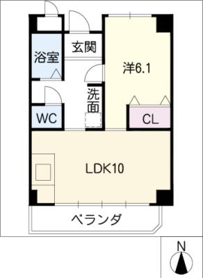 めぞん我楽庵の間取り