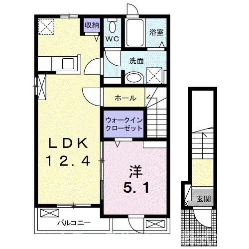 レジデンス北岩田　IIの間取り