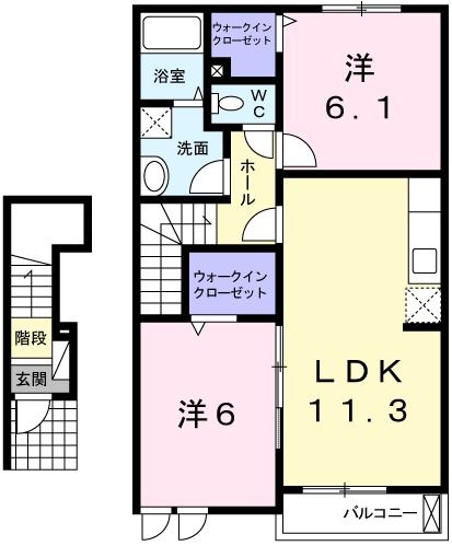 シン．シン．ハウスＢの間取り