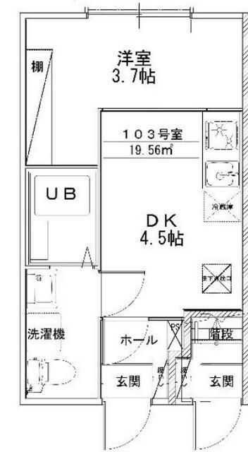 船橋市新高根のアパートの間取り