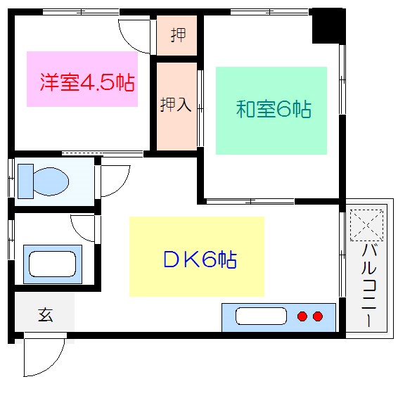 コーポマルナカの間取り