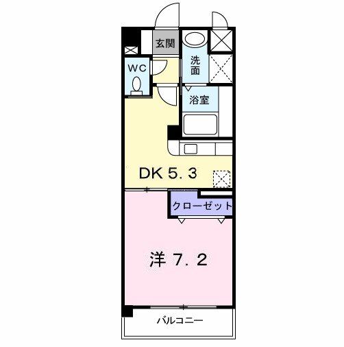 北九州市小倉南区上吉田のマンションの間取り