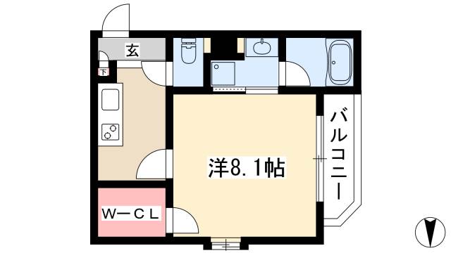 ベルビレッジ覚王山の間取り