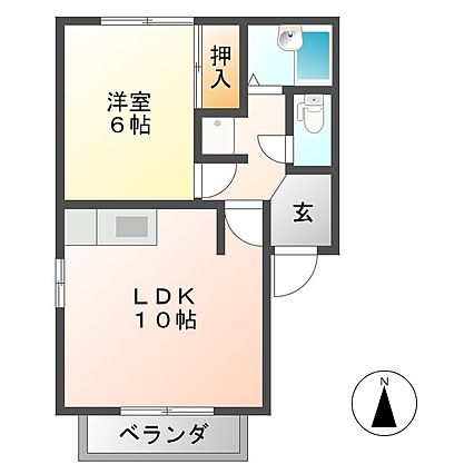 グリーンハイツ真正 Cの間取り