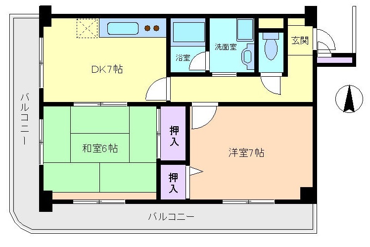 ドムール長居の間取り