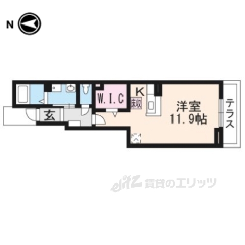 ミルト膳所Ｄの間取り