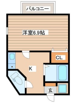 パセオプラシード雨宮の間取り