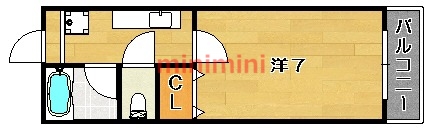 エアフォルク沢良宜の間取り